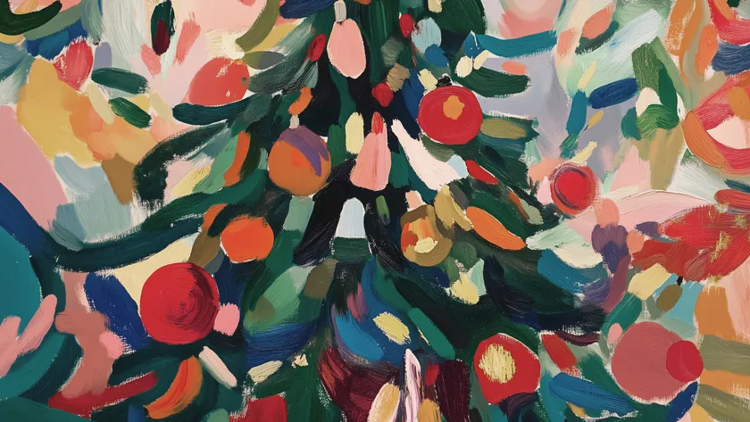 Abstract Christmas Tree