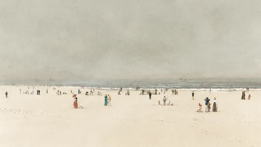 Victorian Beach Scene
