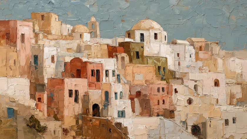 Santorini Warm Light