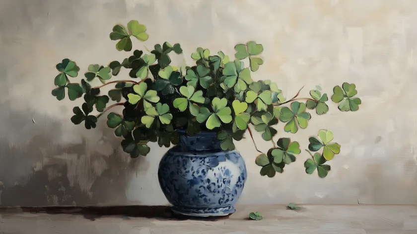 Shamrocks Still Life